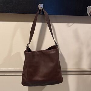 Vintage Coach Legacy Slim Shoulder Bag in Dark Brown